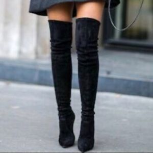 Sam Edelman Amber over the knee suede boots EUC